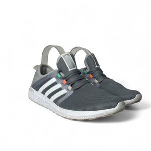 Adidas grey running shoes 8